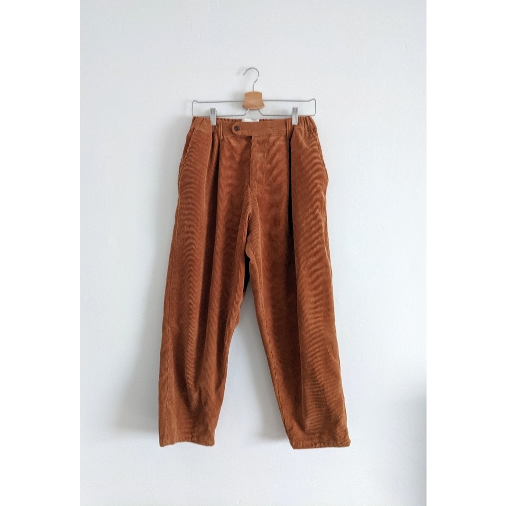 Orangey Brown Corduroy Women's Trousers
